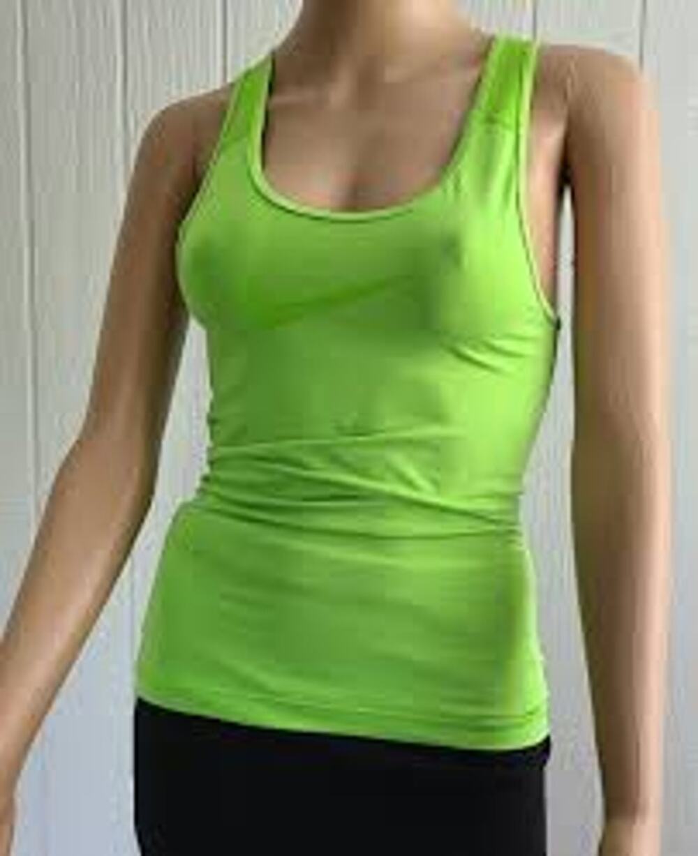 Nike Womens Pro Tank - Volt/White Small NWOT (B30212)